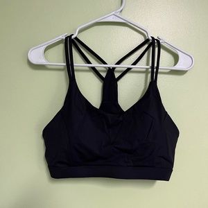 Running Girl Black Sports Bra